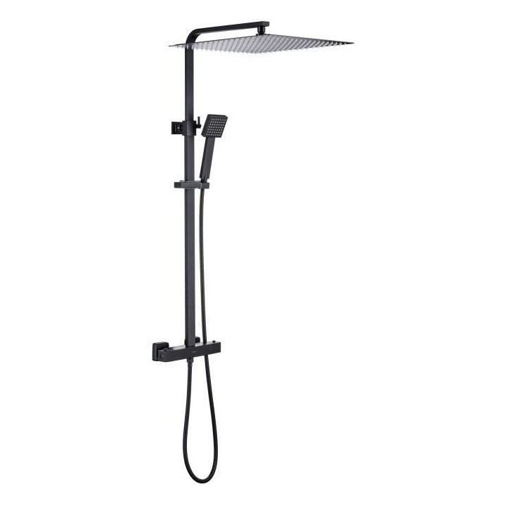 Colonne de douche OCEANIC - Mitigeur thermostatique - Pomme haute carr