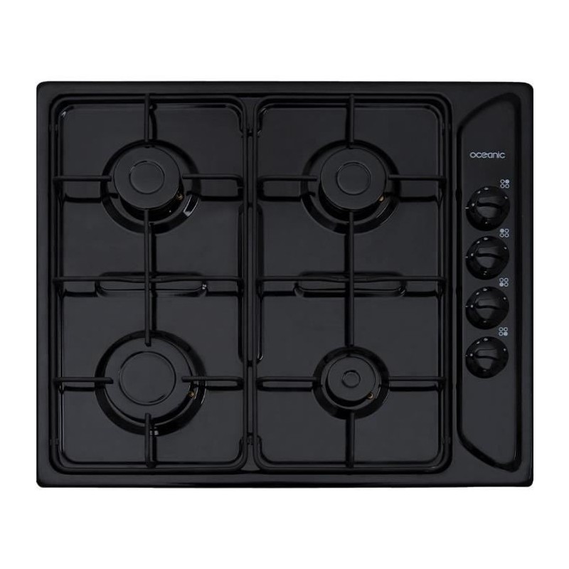 Plaque de cuisson gaz OCEANIC 4 foyers L58 x P50 cm CTG4EB