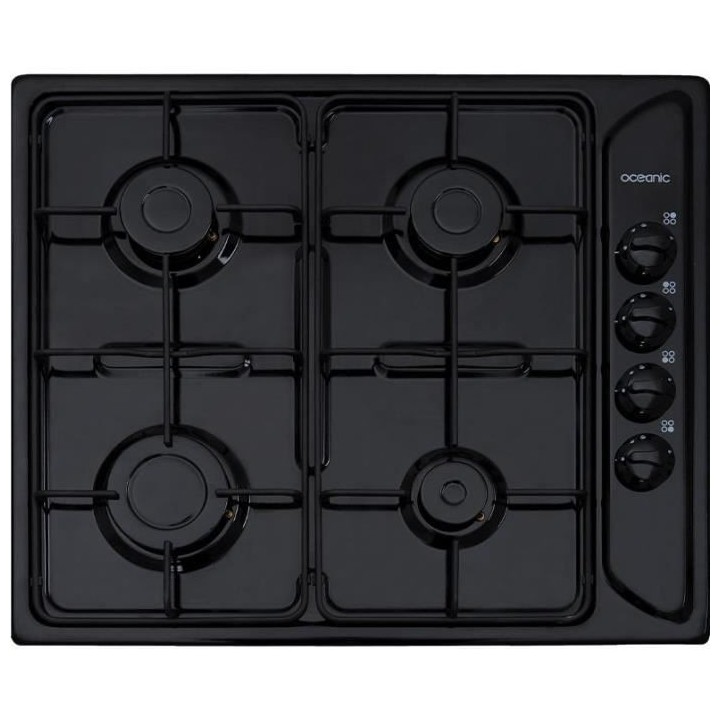 Plaque de cuisson gaz OCEANIC 4 foyers L58 x P50 cm CTG4EB