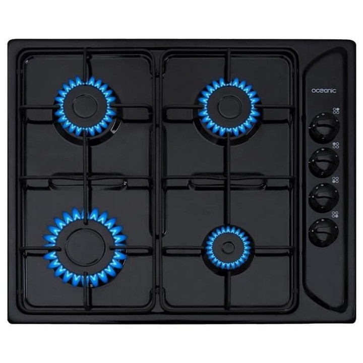 Plaque de cuisson gaz OCEANIC 4 foyers L58 x P50 cm CTG4EB