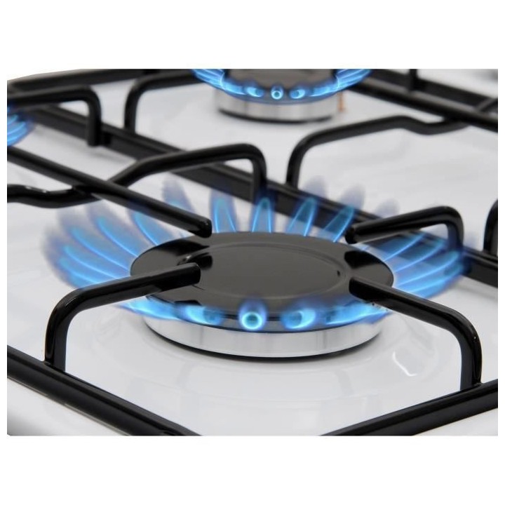 Plaque de cuisson gaz OCEANIC 4 foyers L58 x P50 cm OCEACTG4EW Blanc