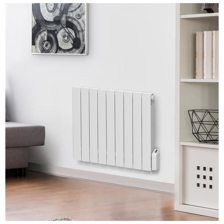 Radiateur électrique fixe a inertie fluide 1500W OCEANIC Agate - Norm