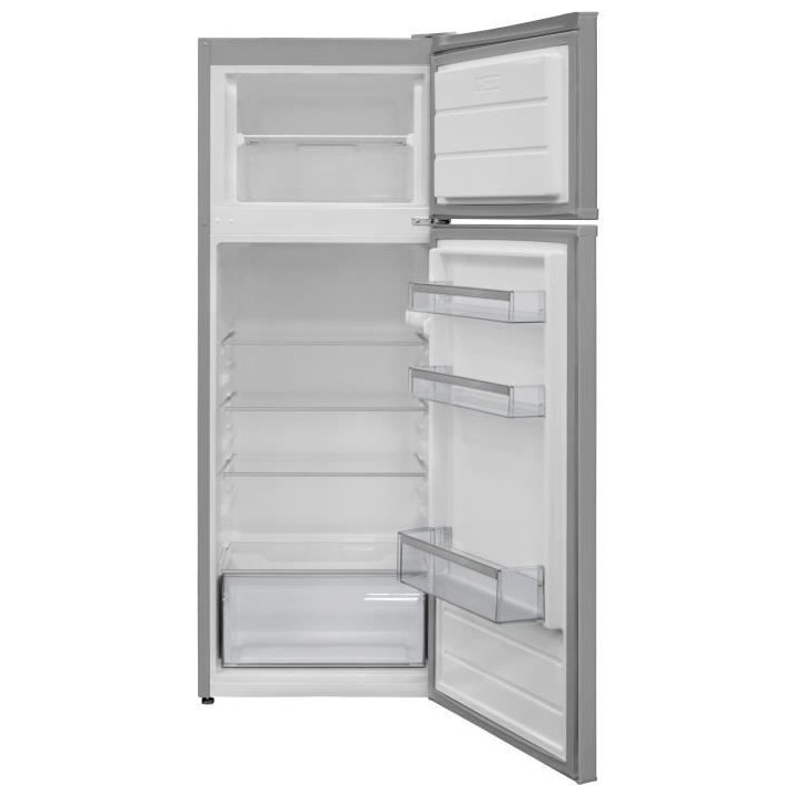 OCEANIC - Réfrigérateur 2 portes - 212L - Froid statique - Silver