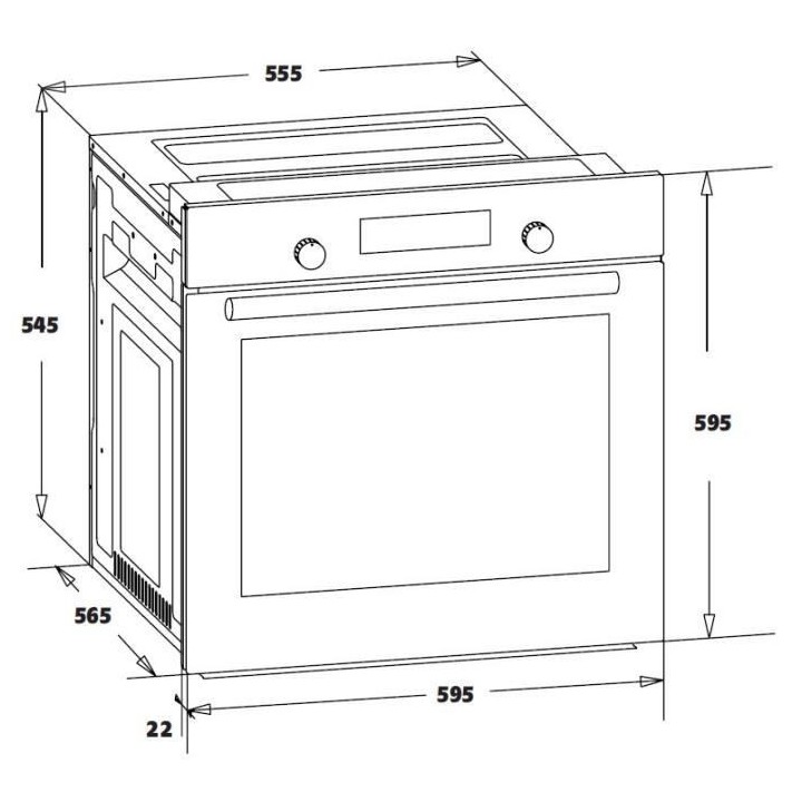 Four encastrable nettoyage catalyse - chaleur brassée OCEANIC F60IX I