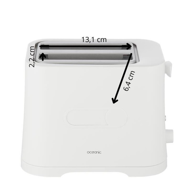 OCEANIC OCEAGP2FW Grille pain - Blanc