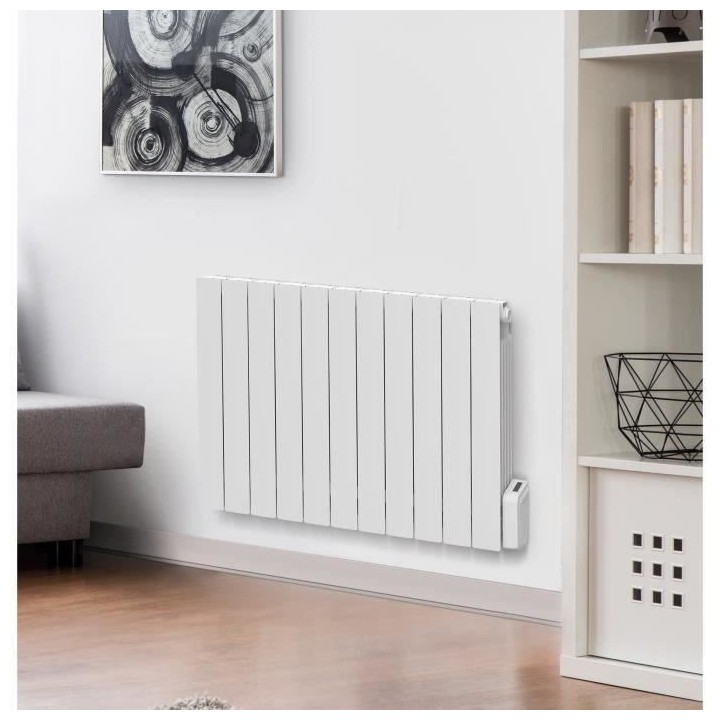 Radiateur électrique fixe a inertie fluide 1800W OCEANIC Agate - Norm