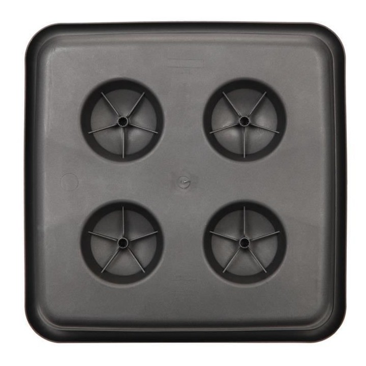 PLASTIKEN plateau carré Ø 38 cm - Anthracite