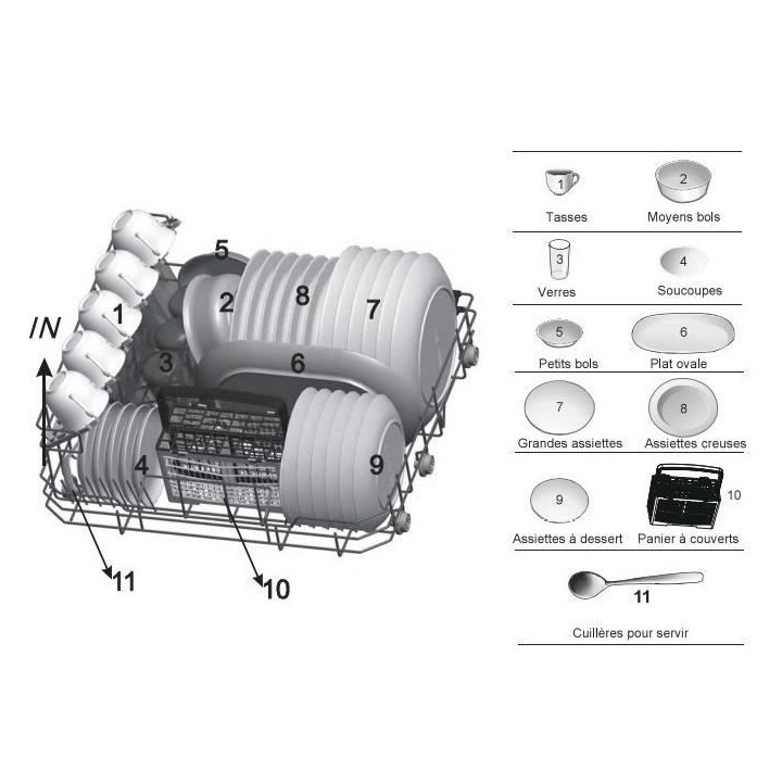 Lave vaisselle pose libre OCEANIC OCEALVC649B - 6 couverts - 49 dB - A