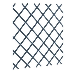 JANY FRANCE - Treillages extensible pvc lattes lisses 1-5x0-5m - antra