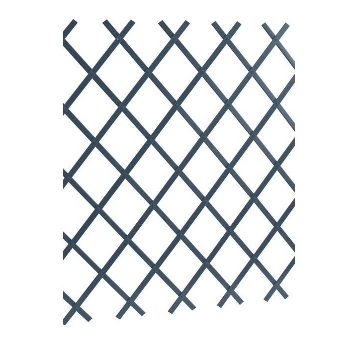 JANY FRANCE - Treillages extensible pvc lattes lisses 1-5x0-5m - antra