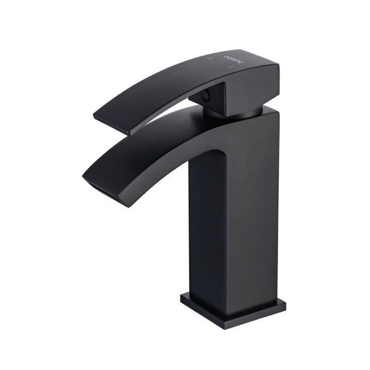 Mitigeur pour vasque et lavabo - Mécanique - Noir mat - OCEANIC - En
