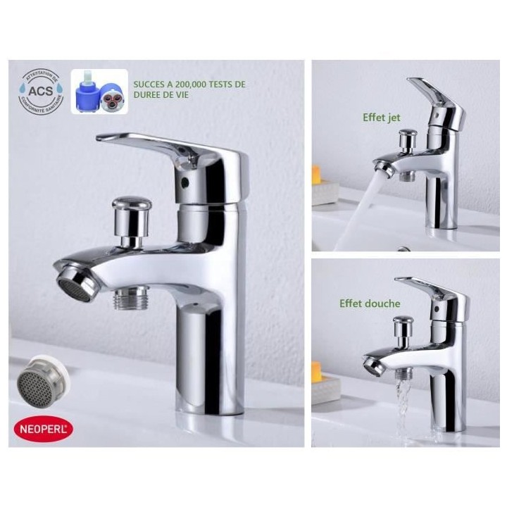Mitigeur pour vasque, lavabo, baignoire et douche - Mécanique - OCEAN