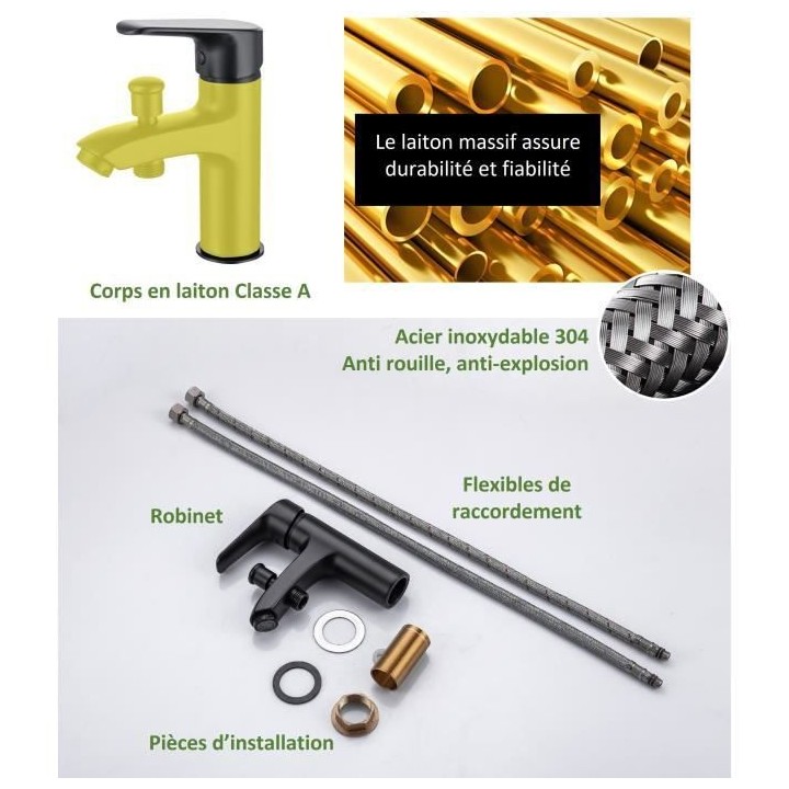 Mitigeur pour vasque, lavabo, baignoire et douche - Mécanique - OCEAN