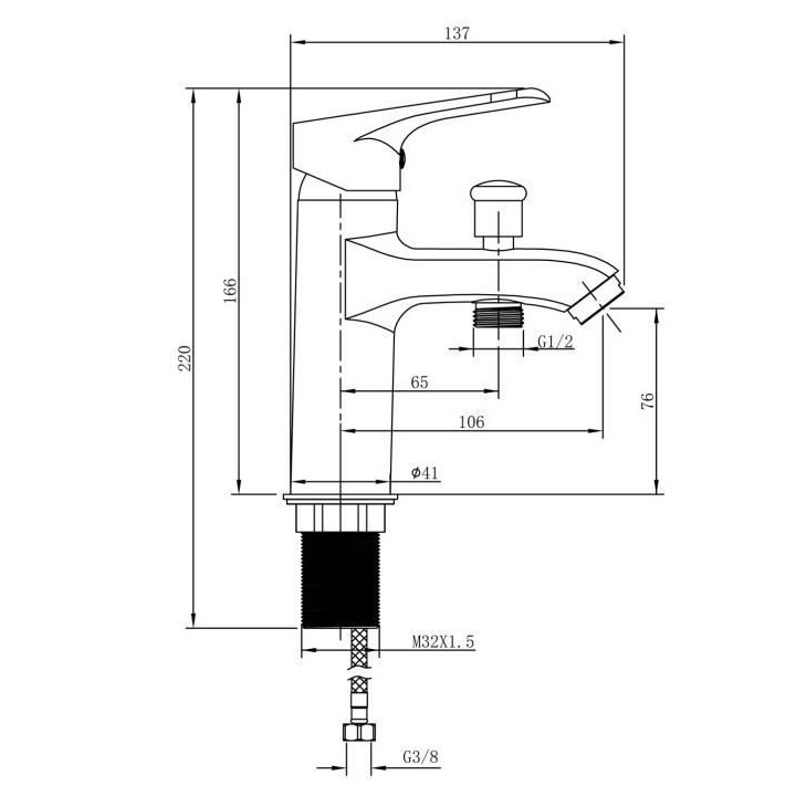 Mitigeur pour vasque, lavabo, baignoire et douche - Mécanique - OCEAN