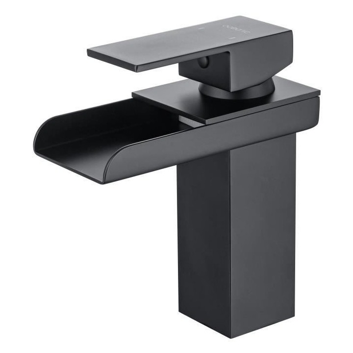 Mitigeur pour vasque et lavabo - Mécanique - Noir mat - OCEANIC - En