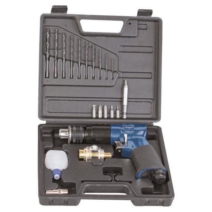 SCHEPPACH Perceuse pneumatique livrée avec des accessoires