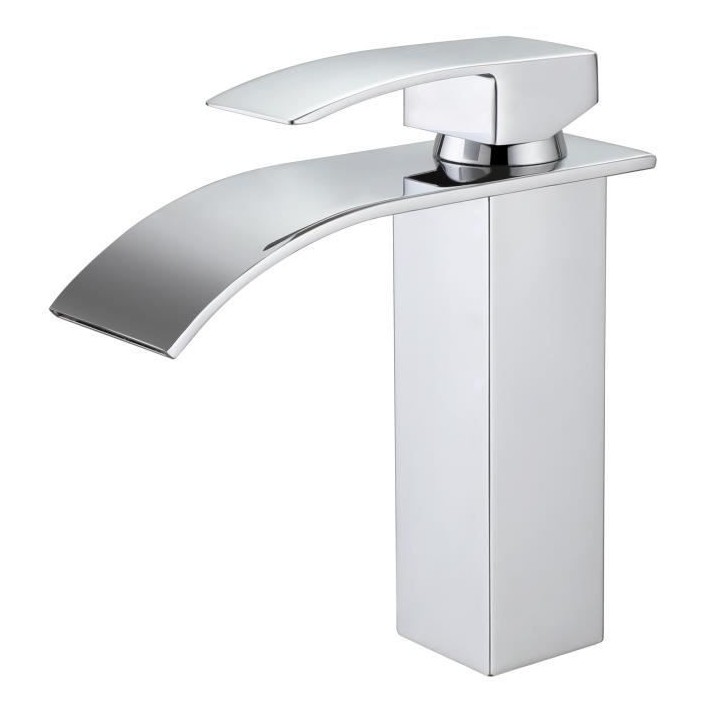 Mitigeur pour vasque et lavabo - Mécanique - En cascade - En laiton -