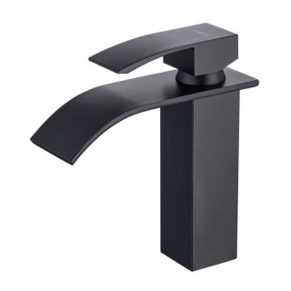 Mitigeur pour vasque et lavabo - Mécanique - OCEANIC - Noir mat - En