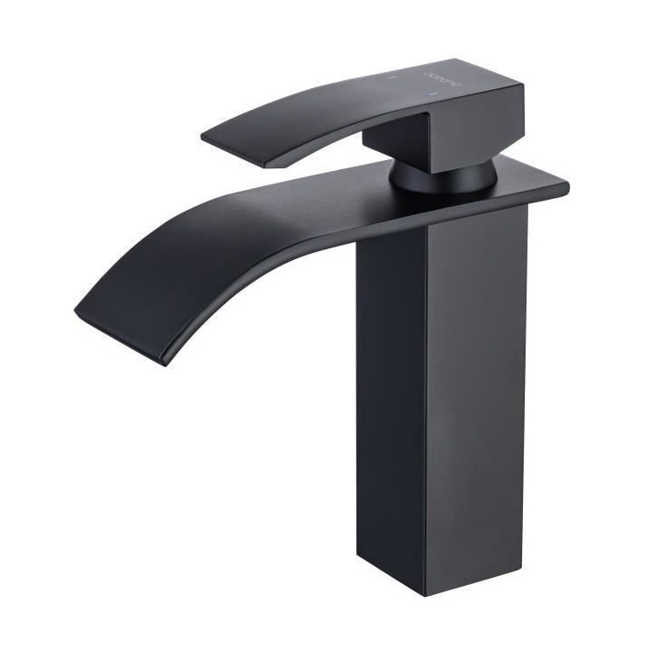 Mitigeur pour vasque et lavabo - Mécanique - OCEANIC - Noir mat - En