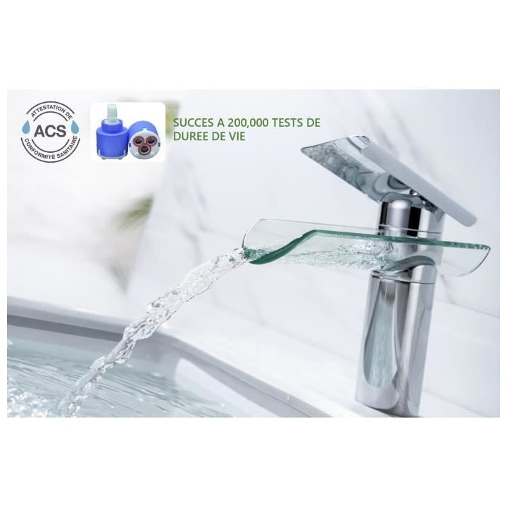 Mitigeur pour vasque et lavabo - Mécanique - OCEANIC - En cascade - E