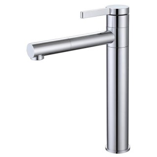 Mitigeur pour vasque et lavabo - Mécanique - Droit avec bec pivotant