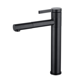 Mitigeur pour vasque et lavabo - Mécanique - OCEANIC - Noir mat - Dro