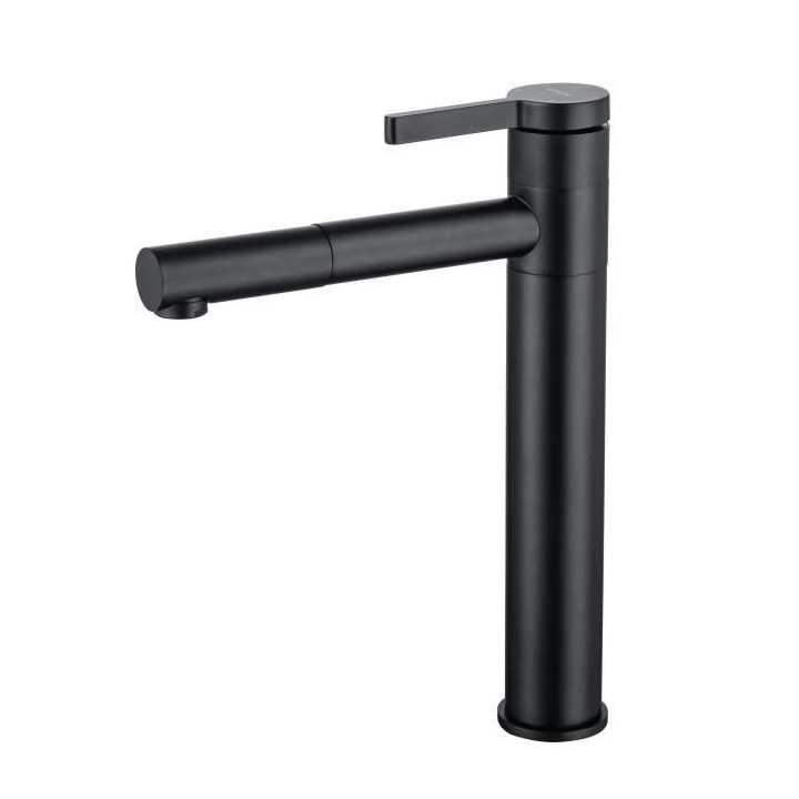 Mitigeur pour vasque et lavabo - Mécanique - OCEANIC - Noir mat - Dro