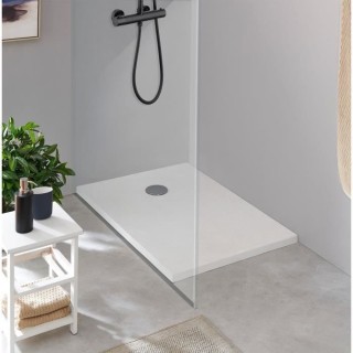 Receveur de douche en résine - Rectangulaire - 110x80x3,5 cm - OCEANI