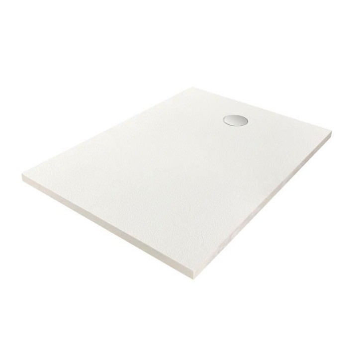 Receveur de douche en résine - Rectangulaire - 110x80x3,5 cm - OCEANI