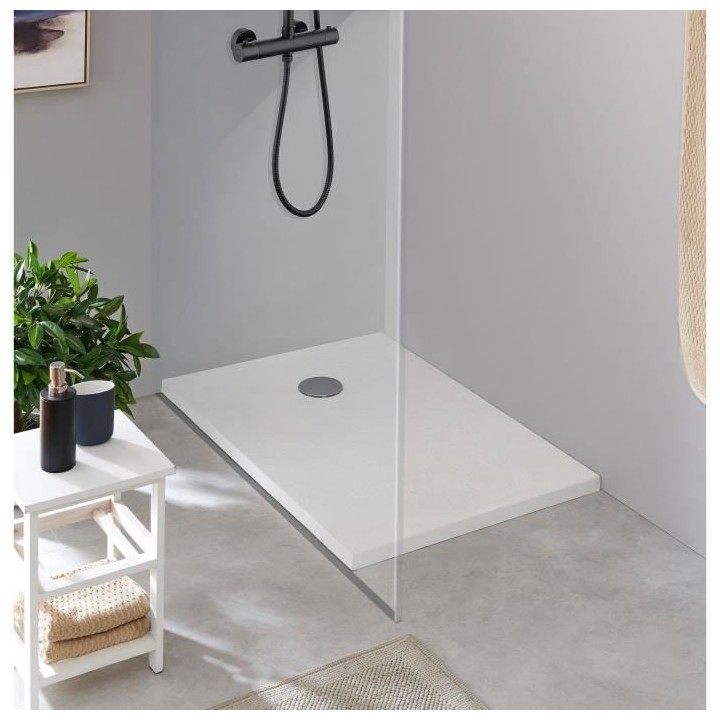 Receveur de douche en résine - Rectangulaire - 120x90x3,5 cm - OCEANI