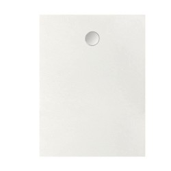 Receveur de douche en résine - Rectangulaire - 120x90x3,5 cm - OCEANIC - Blanc - Bonde de vidage et pieds inclus - Morenã