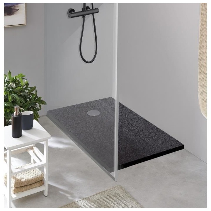 Receveur de douche en résine - Rectangulaire - 140x90x3,5 cm - OCEANI