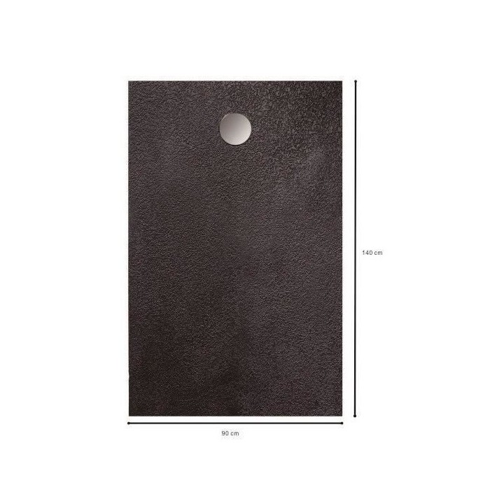 Receveur de douche en résine - Rectangulaire - 140x90x3,5 cm - OCEANI