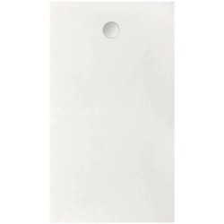 Receveur de douche en résine - Rectangulaire - 160x90x3,5 cm - OCEANIC - Blanc - Bonde de vidage et pieds fournis - Morenã