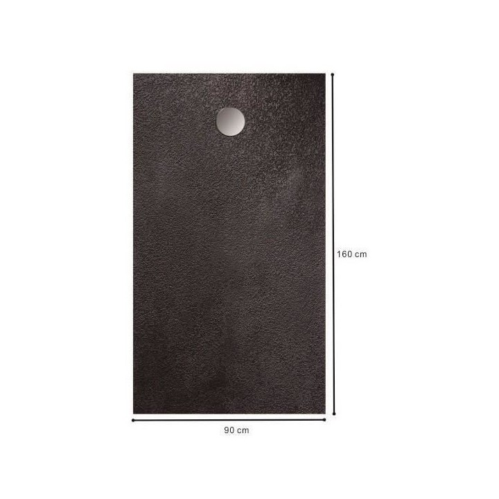 Receveur de douche en résine - Rectangulaire - 160x90x3,5 cm - OCEANI