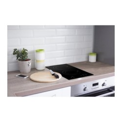 Plaque de cuisson induction encastrable - OCEANIC - 2 zones - L28,8 x P52cm - OCEATI2Z2B - 2 boosters - Revetement verre - Noir