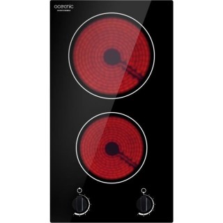 Plaque de cuisson vitrocéramique OCEANIC 2 foyers L28,8 x P52cm OCEAT