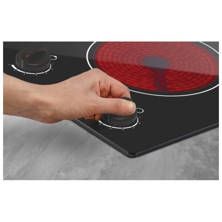 Plaque de cuisson vitrocéramique OCEANIC 2 foyers L28,8 x P52cm OCEAT