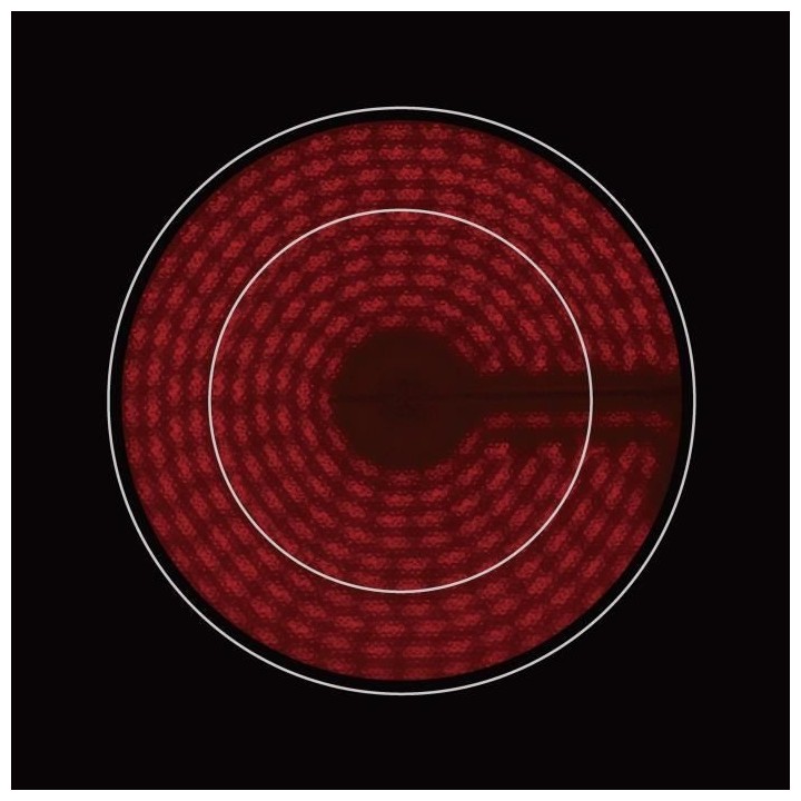 Plaque de cuisson vitrocéramique OCEANIC 3 foyers L70 cm avec encastr