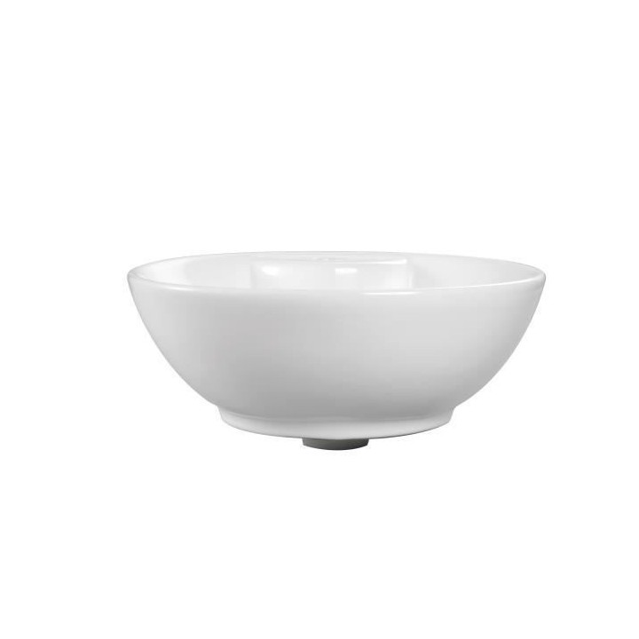 Vasque a poser en céramique forme bol OCEANIC - 41x41x18,5 cm Tanã