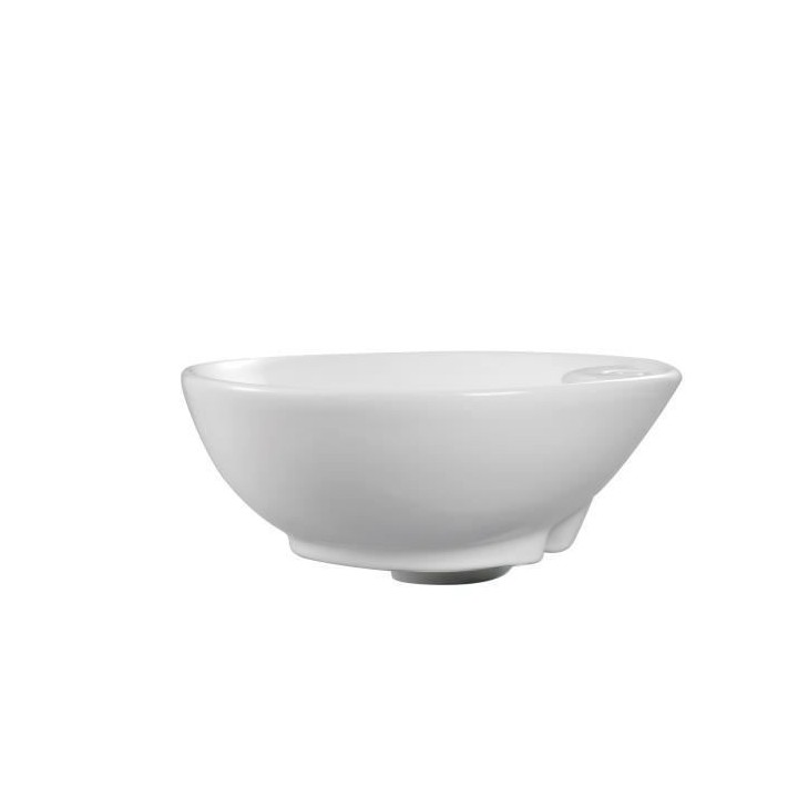 Vasque a poser en céramique forme bol OCEANIC - 41x41x18,5 cm Tanã