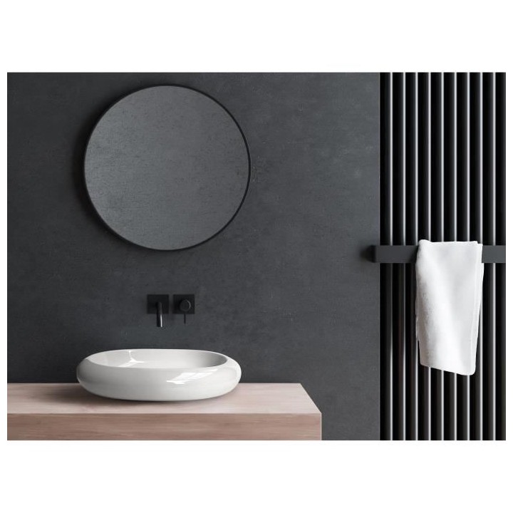 Vasque a poser en céramique forme ovale OCEANIC - 64x43,5x12 cm Anã