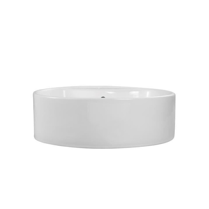 Vasque a poser en céramique forme ronde OCEANIC - 46x17 cm Segurã