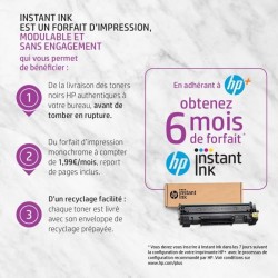 HP LaserJet M140we Imprimante multifonction Laser noir et blanc - 6 mois d'Instant ink inclus avec HP+