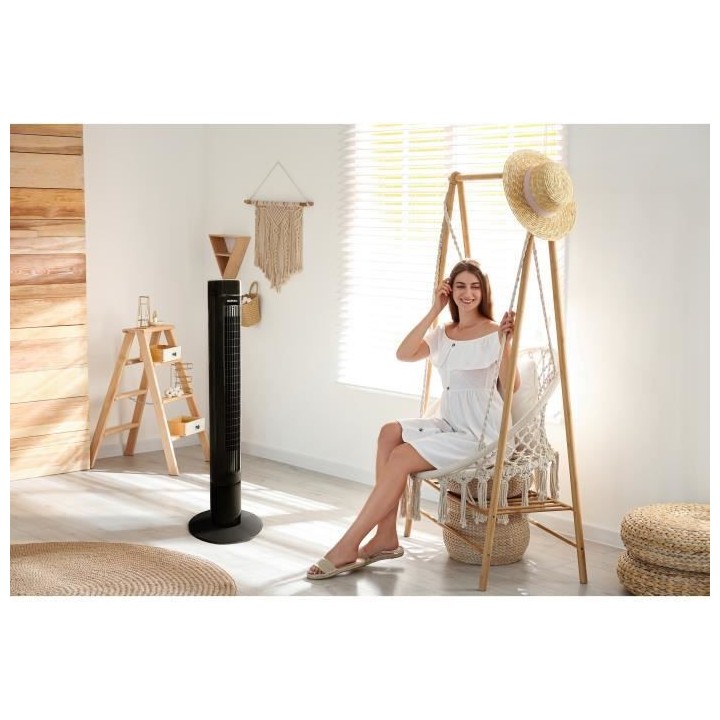 Ventilateur colonne OCEANIC - 45W - Hauteur 102 cm - Oscillation autom