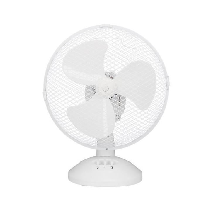 Ventilateur de table OCEANIC - 30W - Diametre 23 cm - 2 vitesses - Osc