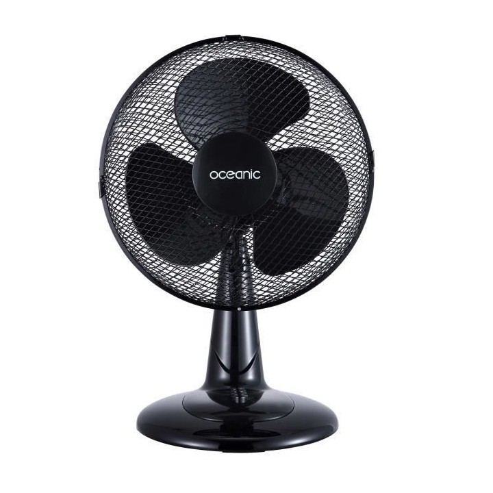 Ventilateur de table OCEANIC - 40W - Diametre 30 cm - 3 vitesses - Osc