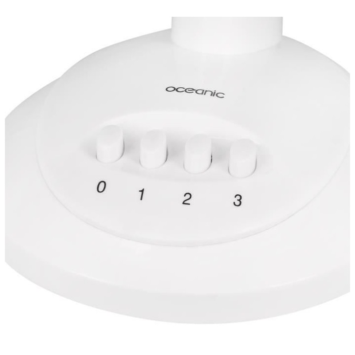 Ventilateur de table OCEANIC - 40W - Diametre 30 cm - 3 vitesses - Osc