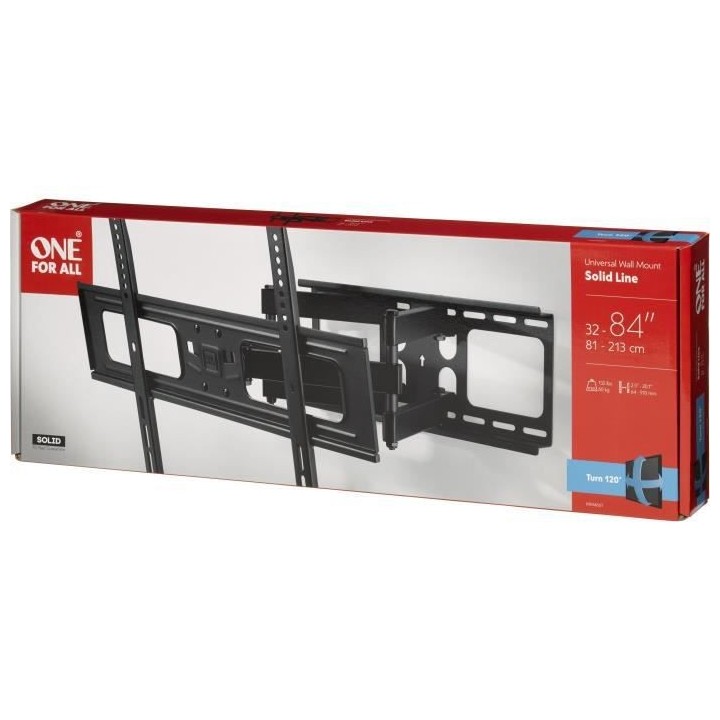 ONE FOR ALL WM4661 Support mural inclinable et orientable pour écran