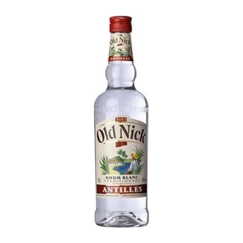 Rhum Old Nick - Rhum blanc - Antilles françaises - 40%vol - 70cl